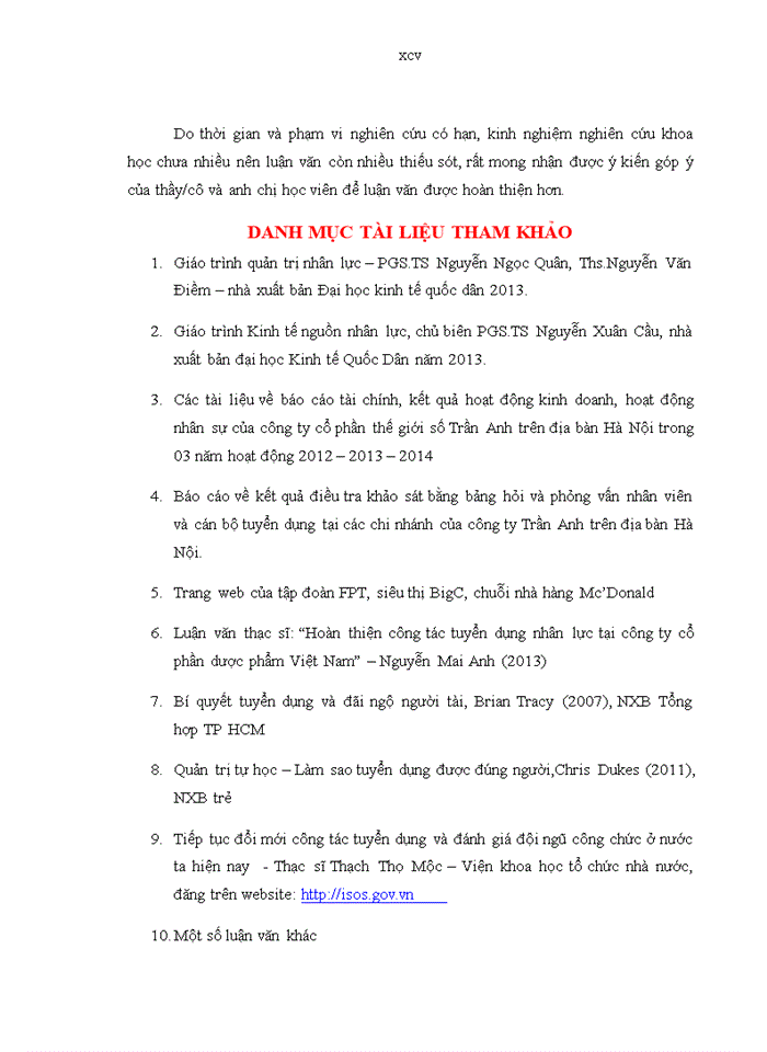 image for page ThS Hoàn thiện công tác tuyển dụng nhân lực tại các chi nhánh của công ty cổ phần thế giới số Trần Anh trên địa bàn Hà Nội