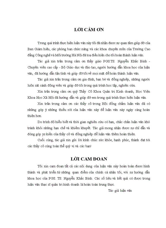 image for page ThS Phát triển nguồn nhân lực tại Trường Cao đẳng Công nghệ và Môi trường Hà Nội