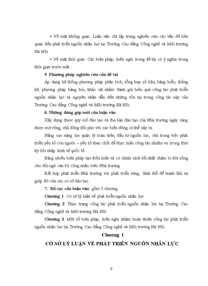 image for page ThS Phát triển nguồn nhân lực tại Trường Cao đẳng Công nghệ và Môi trường Hà Nội