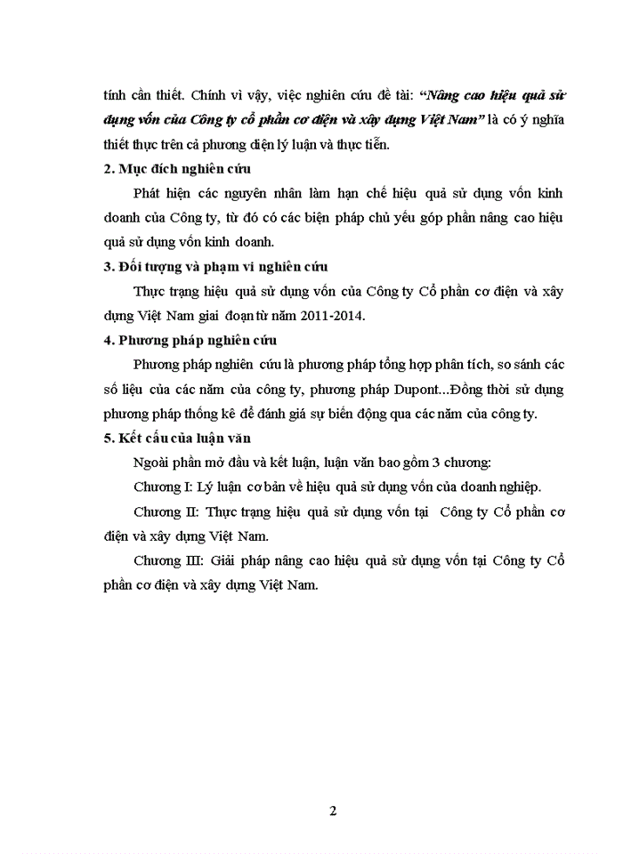 image for page ThS Nâng cao hiệu quả sử dụng vốn của Công ty cổ phần cơ điện và xây dựng Việt Nam