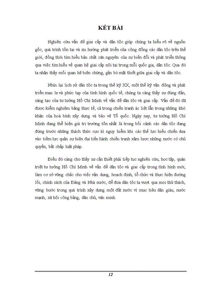 image for page Tư tưởng TƯ TƯỞNG HỒ CHÍ MINH VỀ VẤN ĐỀ GIAI CẤP VÀ VẤN ĐỀ DÂN TỘC