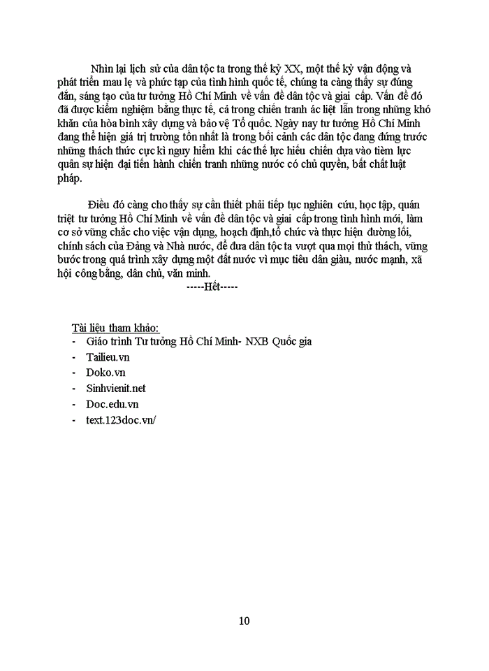 image for page Tư tưởng Tư tưởng Hồ Chí Minh về vấn đề về dân tộc và gia cấp