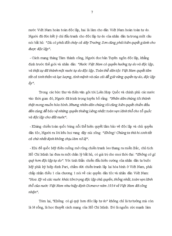 image for page Tư tưởng Phân tích luận điểm của chủ tịch Hồ Chí Minh Tất cả các dân tộc trên thế giới đều sinh ra bình đẳng dân tộc nào cũng có quyền sống quyền sung sướng và quyền tự do Liên hệ thực tiễn cách mạng Việt Nam