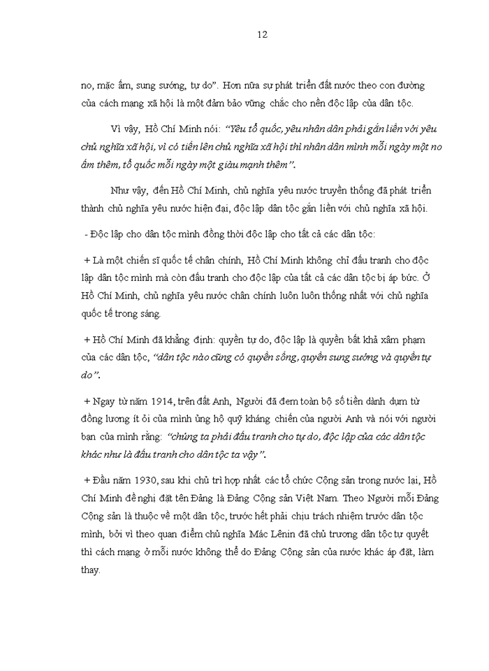 image for page Tư tưởng Phân tích luận điểm của chủ tịch Hồ Chí Minh Tất cả các dân tộc trên thế giới đều sinh ra bình đẳng dân tộc nào cũng có quyền sống quyền sung sướng và quyền tự do Liên hệ thực tiễn cách mạng Việt Nam