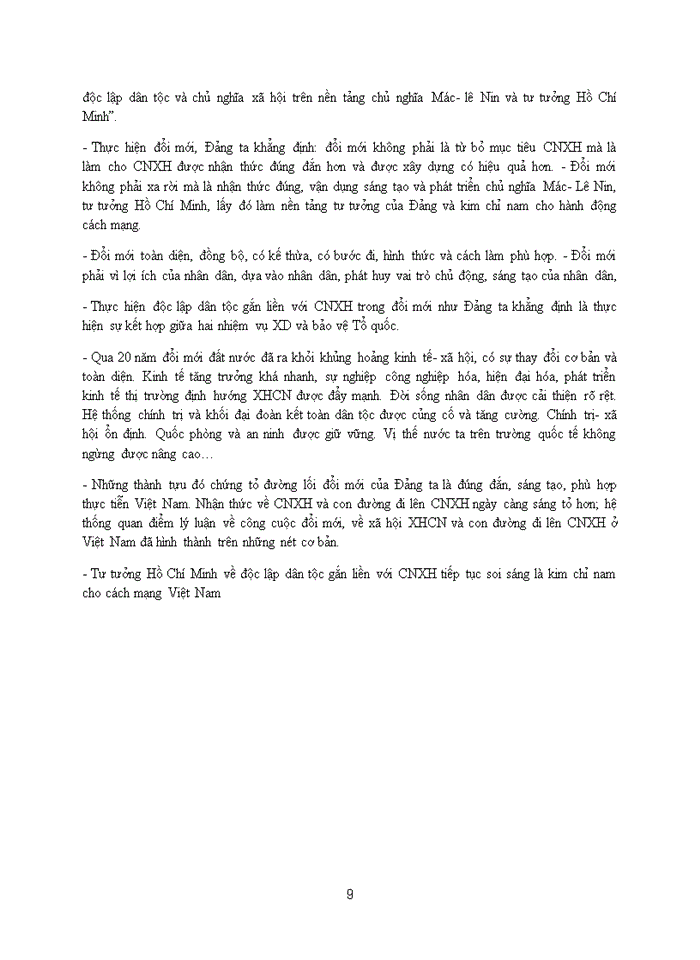 image for page Tư tưởng Phân tích luận điểm của Hồ Chí Minh Nước độc lập mà dân không được hưởng tự do hạnh phúc thì độc lập cũng chẳng có nghĩa lý gì Vận dụng lý luận vào thực tiễn ở Việt Nam