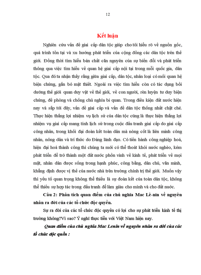 image for page Tư tưởng Quan niệm của chủ nghĩa Mác- Lê Nin về giai cấp và đấu tranh giai cấp