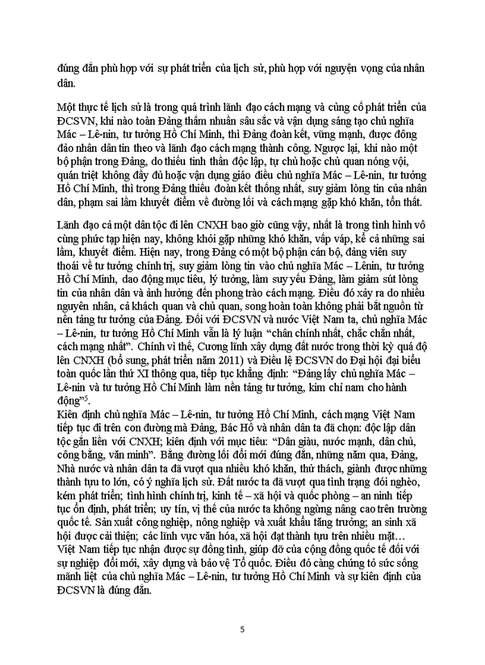 image for page Đường lối đảng Đảng cộng sản Việt Nam lấy chủ nghĩa Mác- Lênin làm cốt Bằng sự hiểu biết về luận điểm này hãy rút ra tinh thần và phương pháp luận của nó và ý nghĩa cho bản than trong học tập và xin việc làm