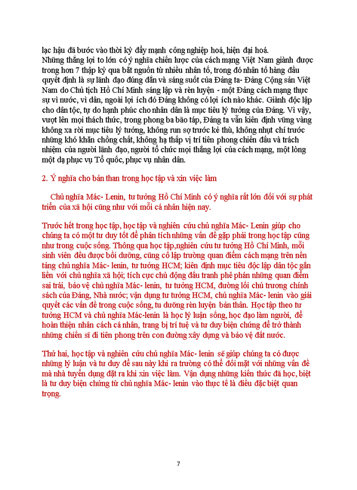 image for page Đường lối đảng Đảng cộng sản Việt Nam lấy chủ nghĩa Mác- Lênin làm cốt Bằng sự hiểu biết về luận điểm này hãy rút ra tinh thần và phương pháp luận của nó và ý nghĩa cho bản than trong học tập và xin việc làm