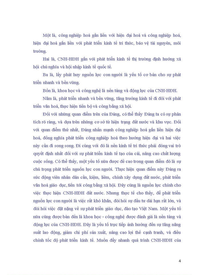 image for page Đường lối đảng Qua nghiên cứu quan điểm của Đảng cộng sản Việt Nam về công nghiệp hoá - hiện đại hoá thời kỳ đổi mới hãy rút ra bản chất quá trình công nghiệp hoá - hiện đại hoá ở Việt Nam hiện nay Nếu có thể góp ý cho Đảng trong hoạch định công nghiệp hoá - hiện đại hoá đất nước thì nội dung góp ý của em là gì
