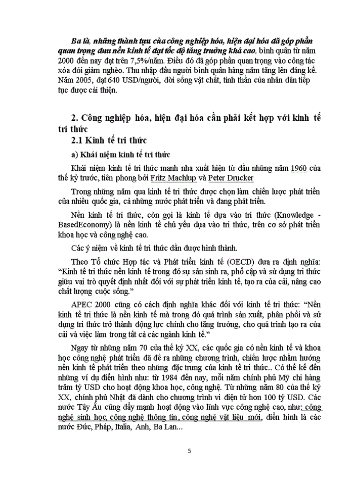 image for page Đường lối đảng PHÂN TÍCH QUAN ĐIỂM CỦA ĐẢNG VỀ công nghiệp hóa - Hiện đại hóa công nghiệp hóa GẮN VỚI hiện đại hóa VÀ công nghiệp hóa GẮN VỚI PHÁT TRIỂN KINH TẾ TRI THỨC VÀ BẢO VỆ TÀI NGUYÊN MÔI TRƯỜNG