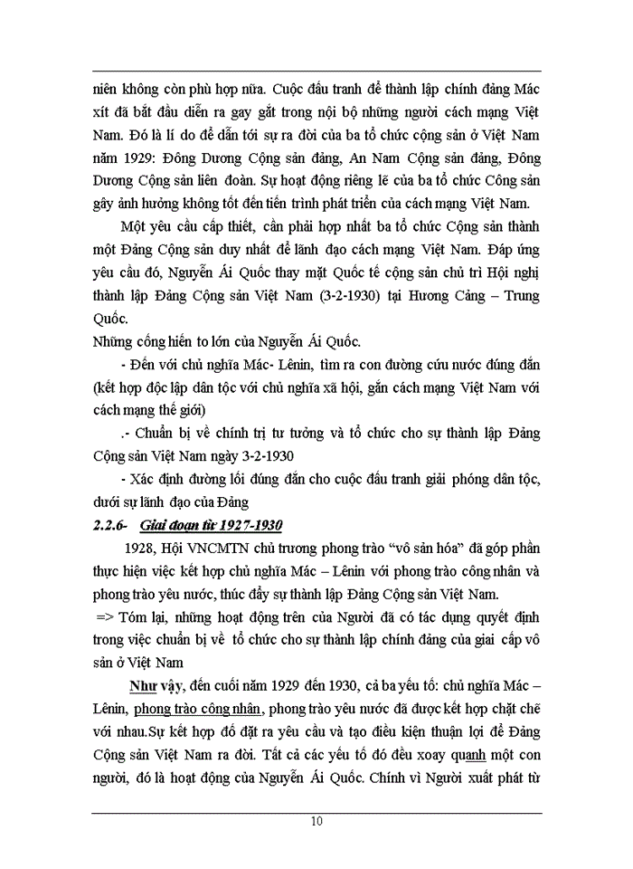 image for page Đường lối đảng Hãy làm rõ vai trò của Nguyễn Ái Quốc trong việc sáng lập ra Đảng Cộng Sản Việt Nam
