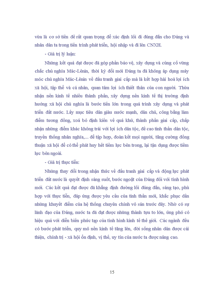image for page Đường lối đảng Phân tích những nhận thức mới của Đảng ta về đấu tranh giai cấp và động lực chủ yếu để phát triển đất nước thời kì đổi mới Nêu giá trị lí luận và thực tiễn của sự đổi mới nhận thức này của Đảng ta