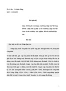 Đường lối đảng Phân tích quy luật ra đời của Đảng Cộng Sản Việt Nam và rút ra bài học kinh nghiệm đối với tình hình hiện nay