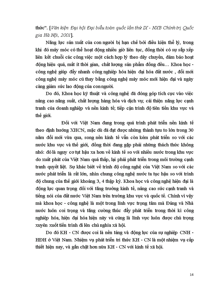 image for page Đường lối đảng Phân tích quan điểm của Đảng Cộng sản Việt Nam về công nghiệp hoá - hiện đại hoá Khoa học công nghệ là nền tảng và động lực của công nghiệp hoá - hiện đại hoá