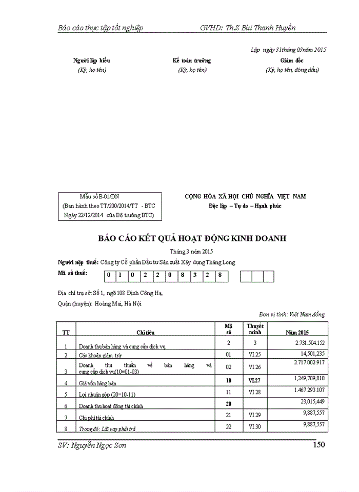 image for page Báo cáo Tổ chức công tác kế toán tại Công ty Cổ phần Đầu tư Sản xuất Xây dựng Thăng Long