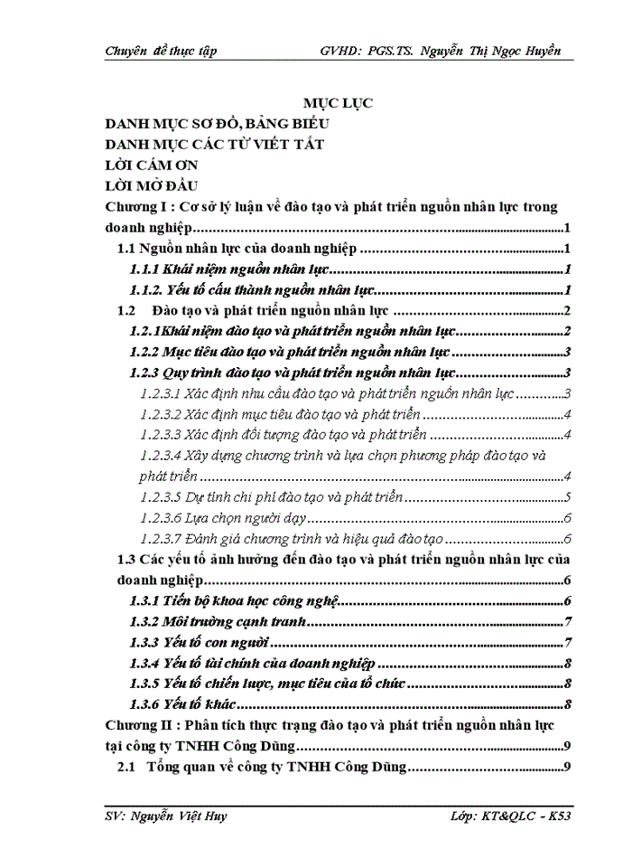 image for page Đào tạo và phát triển nguồn nhân lực tại công ty Trách nhiệm hữu hạn Công Dũng