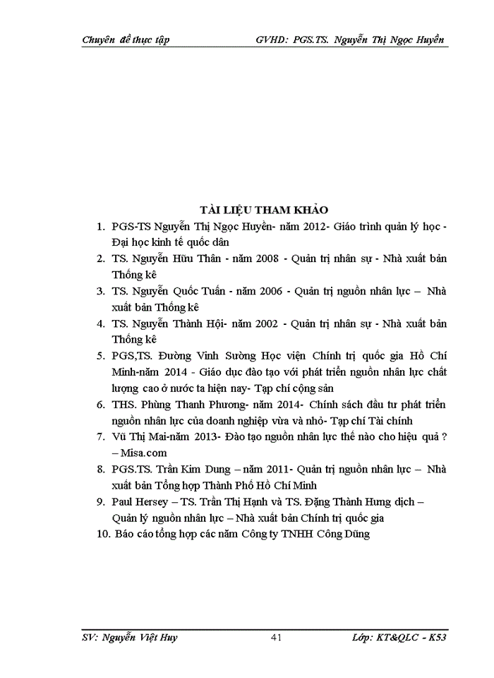 image for page Đào tạo và phát triển nguồn nhân lực tại công ty Trách nhiệm hữu hạn Công Dũng