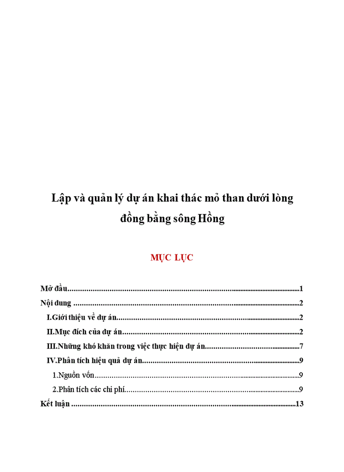 image for page Lập và quản lý dự án khai thác mỏ than dưới lòng đồng bằng sông Hồng