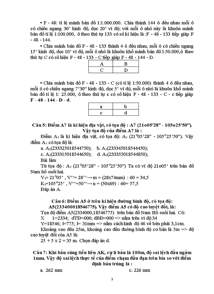 Quân sự chung ĐÊ 11A