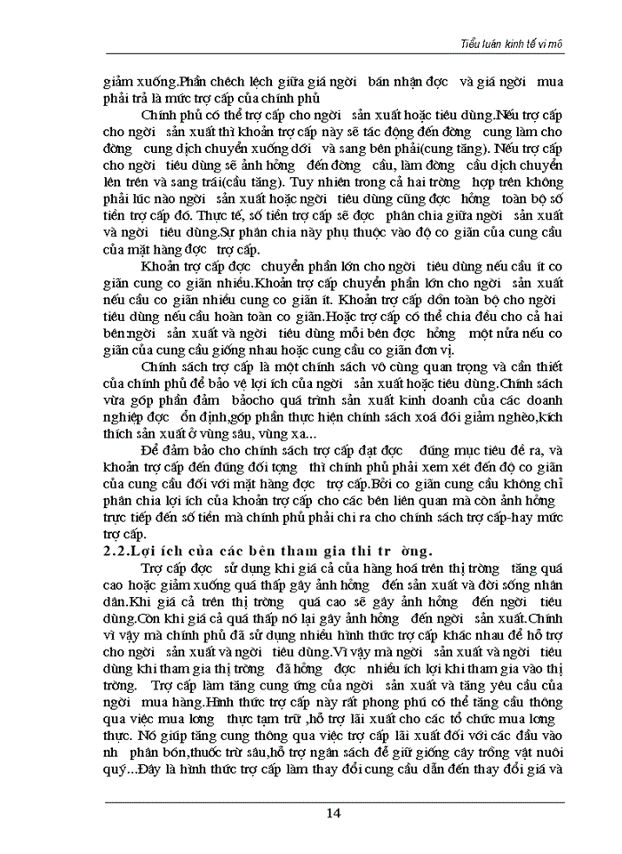 image for page Vi Mô Hệ số co giãn cung cầu và can thiệp của chính phủ vào thị trường ảnh hưởng của thuế và trợ cấp đối với thị trường Liên hệ thực tiễn