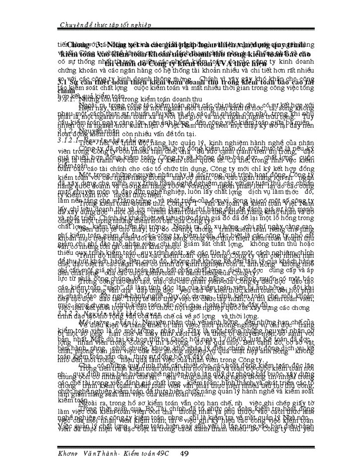 image for page Vận dụng quy trình kiểm toán vào kiểm toán khoản mục doanh thu trong kiểm toán Báo cáo tài chính do Công ty kiểm toán AVA thực hiện