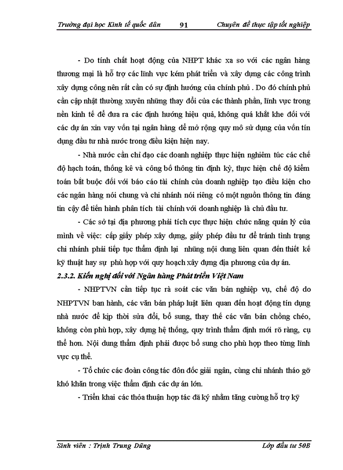 image for page Hoàn thiện công tác thẩm định dự án đầu tư vay vốn tại Ngân hàng Phát triển chi nhánh HẢI PHÒNG