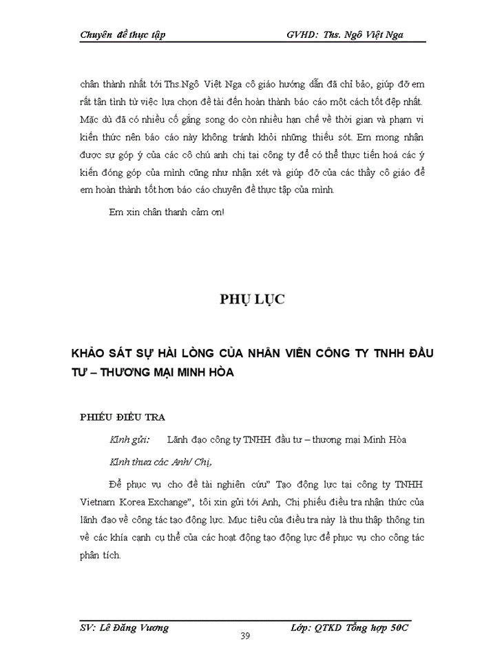 image for page Tạo động lực cho người lao động tại Công ty Trách nhiệm hữu hạn đầu tư thương mại