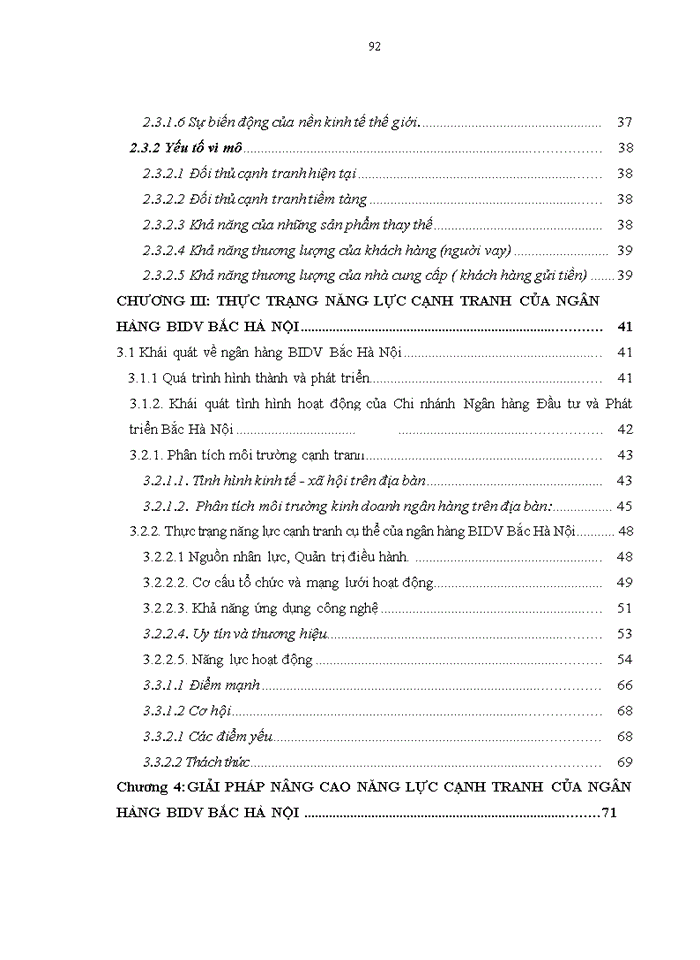 image for page Nâng cao năng lực cạnh tranh của Ngân hàng ĐT PT Việt Nam Chi nhánh Bắc Hà Nội