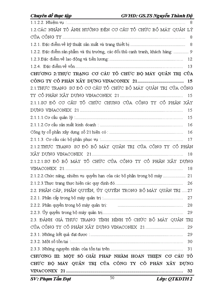 image for page Giải pháp hoàn thiện cơ cấu tổ chức bộ máy quản trị của Công ty cổ phần xây dựng VINACONEX 21