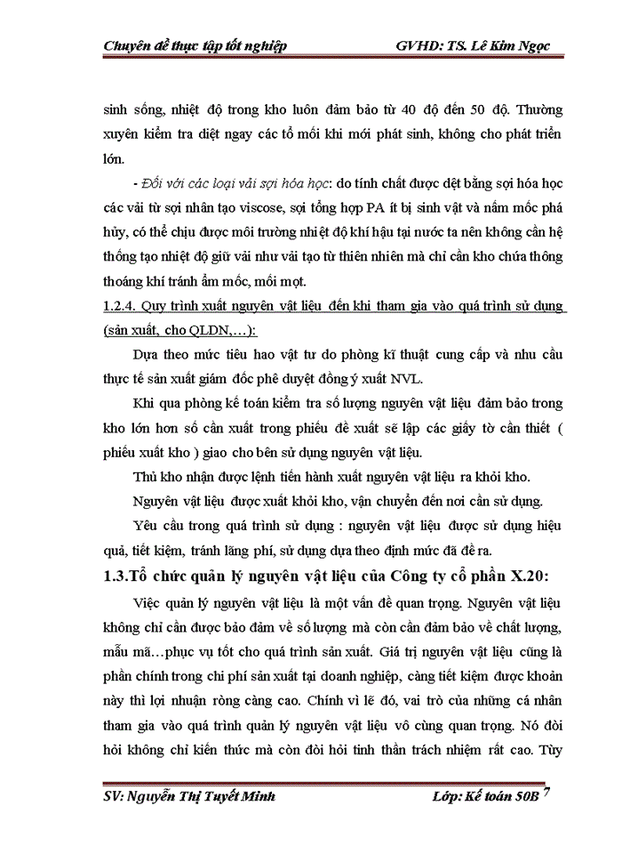 image for page Hoàn thiện kế toán nguyên vật liệu tại Công ty Cổ phần X 20