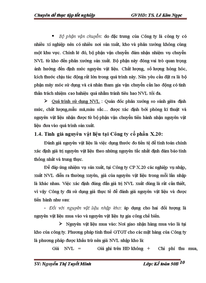 image for page Hoàn thiện kế toán nguyên vật liệu tại Công ty Cổ phần X 20