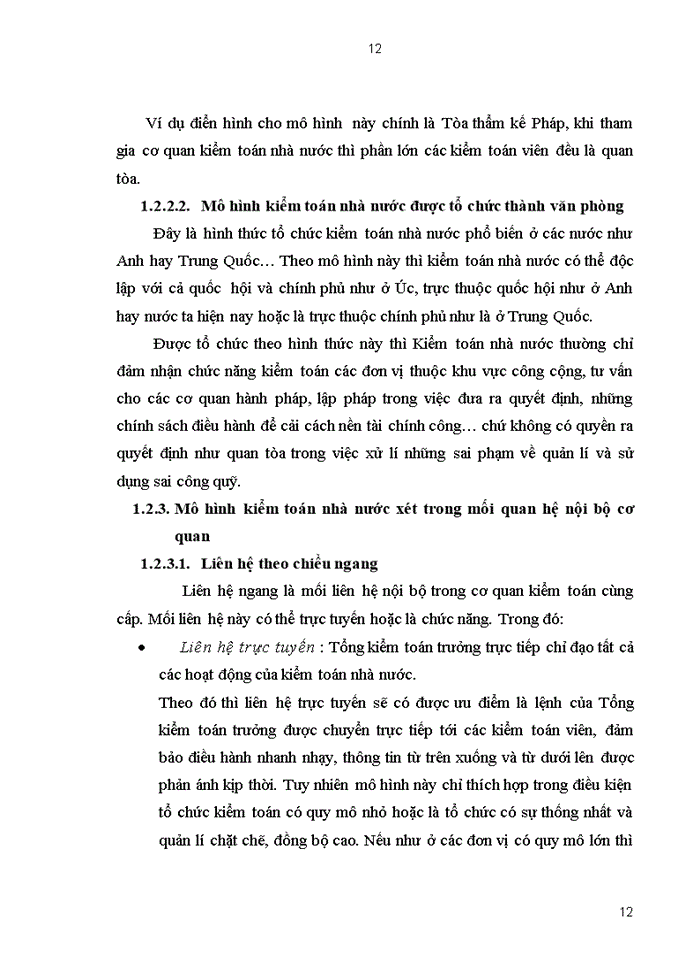 image for page Mô hình tổ chức của bộ máy Kiểm toán Nhà nước ở Việt Nam