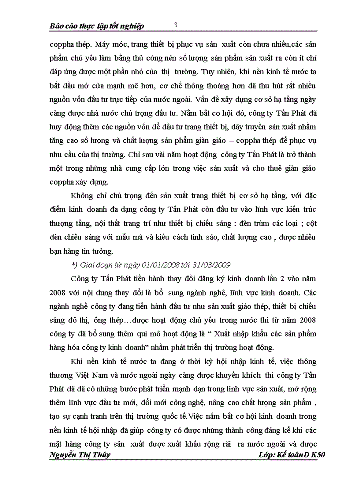 image for page Báo cáo Công ty Trách nhiệm hữu hạn Thiết bị xây dựng và Chiếu sáng đô thị Tấn Phát