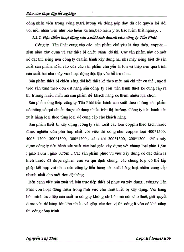 image for page Báo cáo Công ty Trách nhiệm hữu hạn Thiết bị xây dựng và Chiếu sáng đô thị Tấn Phát