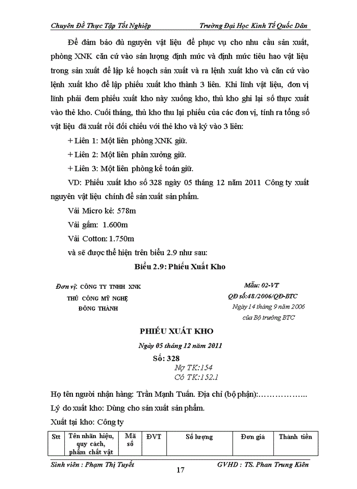 image for page Kế toán nguyên vật liệu tại Công ty Trách nhiệm hữu hạn Xuất nhập khẩu thủ công mỹ nghệ Đông Thành