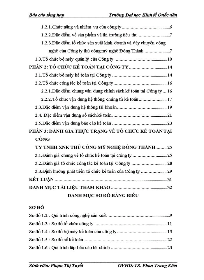 image for page Báo cáo Công ty Trách nhiệm hữu hạn Xuất nhập khẩu thủ công mỹ nghệ Đông Thành được thành lập năm 2005