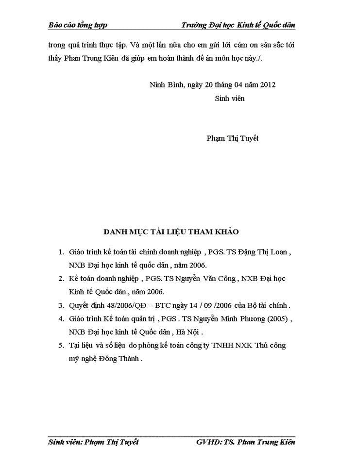 image for page Báo cáo Công ty Trách nhiệm hữu hạn Xuất nhập khẩu thủ công mỹ nghệ Đông Thành được thành lập năm 2005