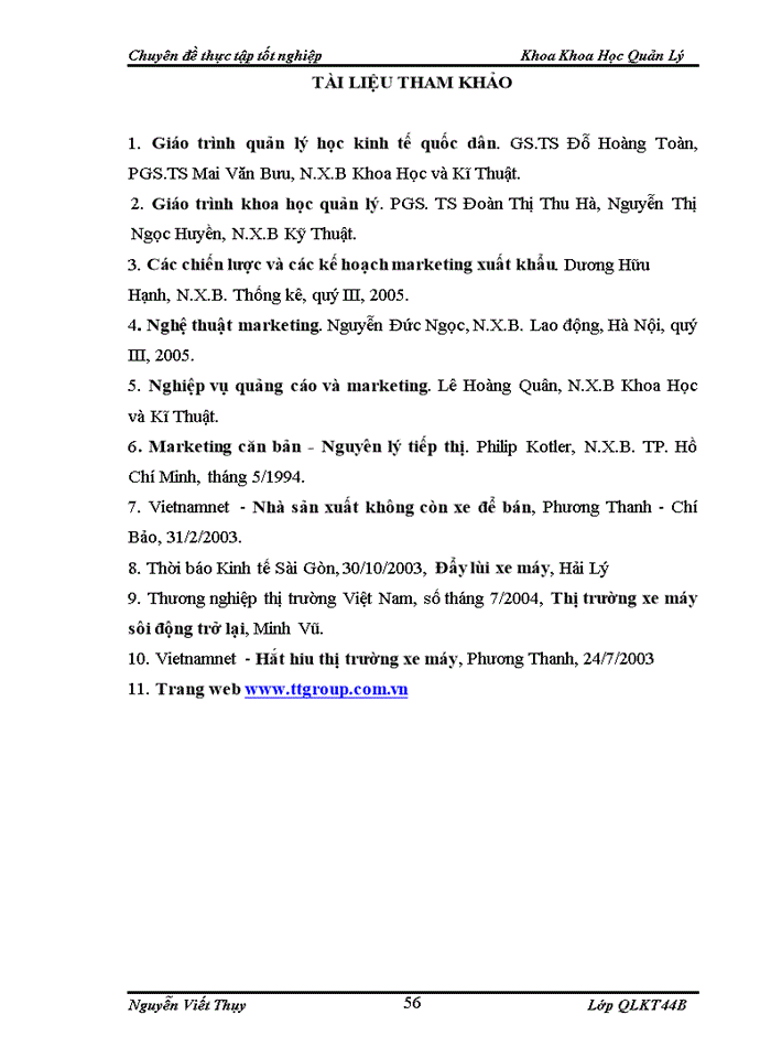 image for page Một số giải pháp nhằm nâng cao năng lực cạnh tranh trên thị trường xe máy của công ty Trách nhiệm hữu hạn T T