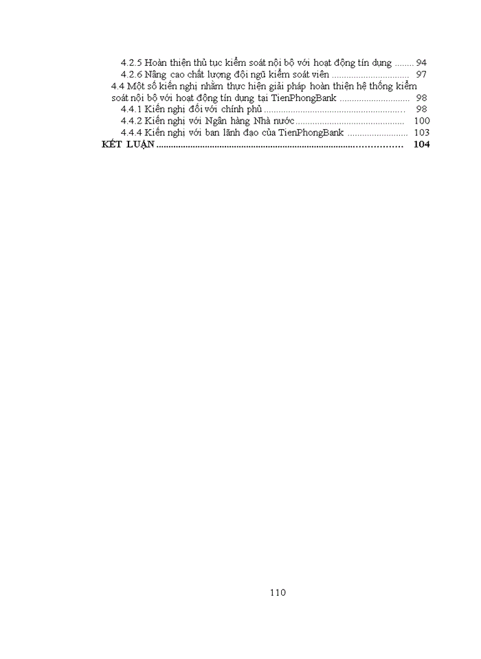 image for page ThS Nghiên cứu về kiểm soát nội bộ đối với hoạt động tín dụng tại NH Thương mại Cổ phần Tiên Phong