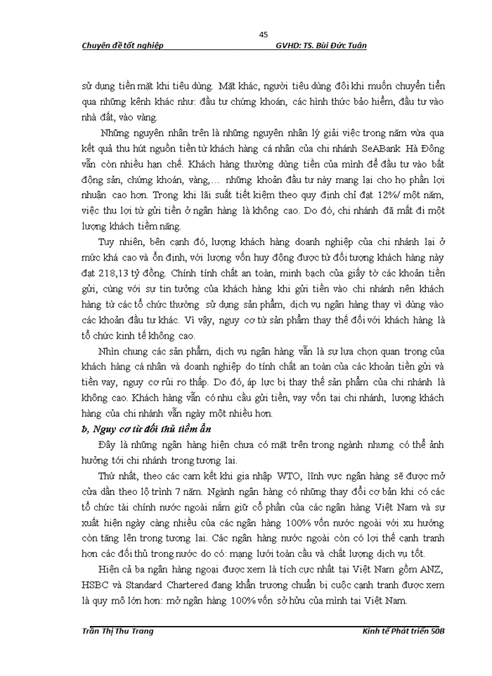 image for page Nâng cao năng lực cạnh tranh của ngân hàng Thương mại Cổ phần Đông Nam Á chi nhánh Hà Đông