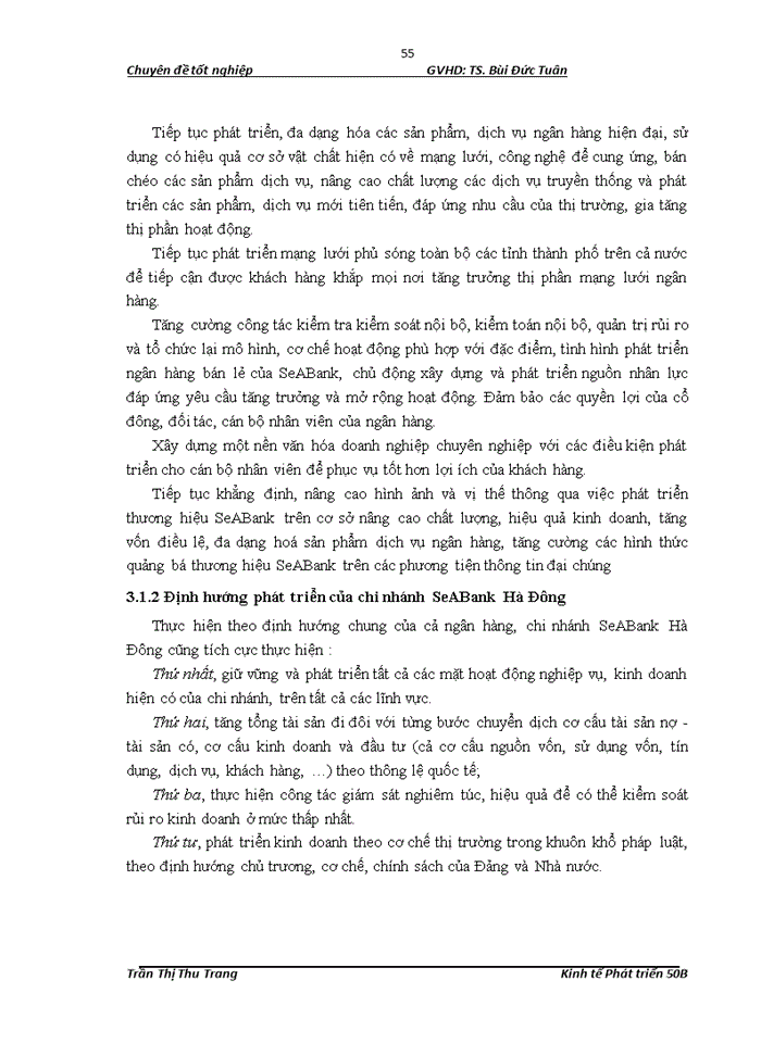 image for page Nâng cao năng lực cạnh tranh của ngân hàng Thương mại Cổ phần Đông Nam Á chi nhánh Hà Đông