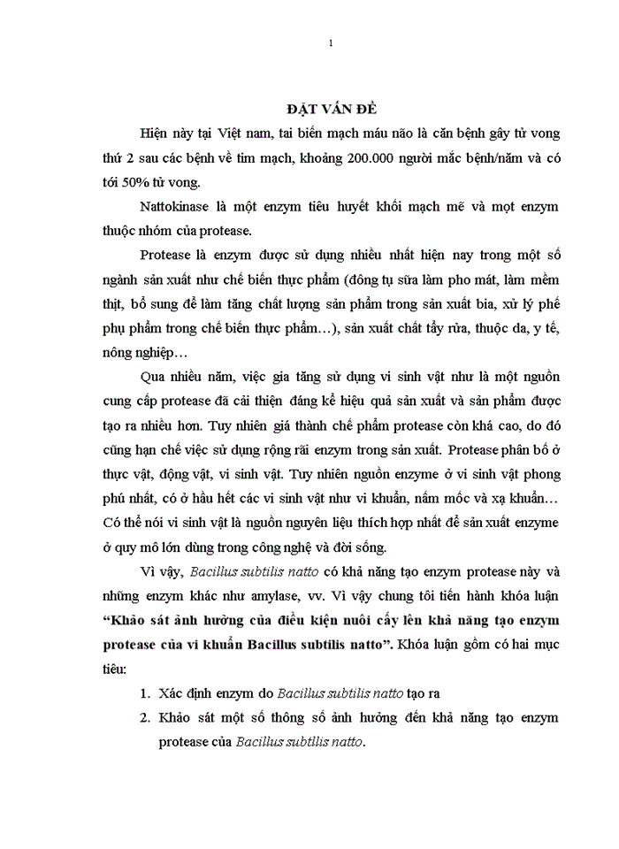 image for page Khảo sát ảnh hưởng của điều kiện nuôi cấy lên khả năng tạo enzym protease của vi khuẩn Bacillus subtilis natto