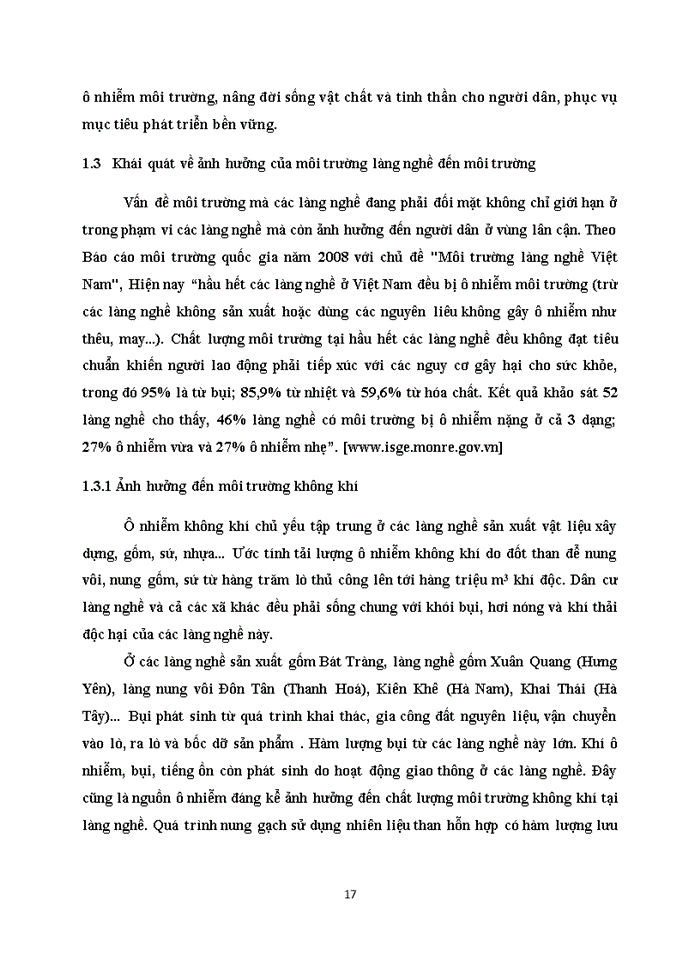 image for page Đánh giá thực trạng quản lý môi trường tại làng nghề chạm bạc Đồng Xâm thuộc xã Hồng Thái huyện Kiến Xương tỉnh Thái Bình