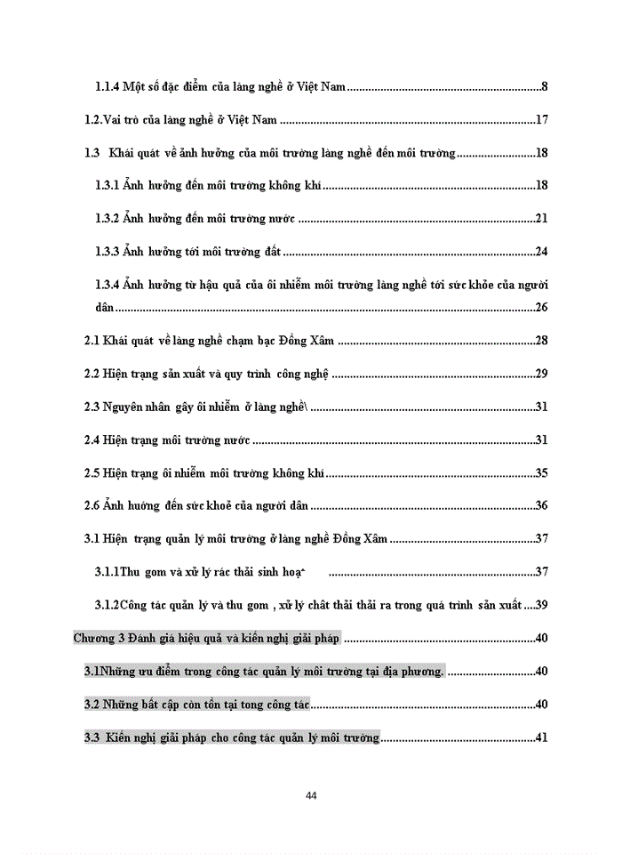 image for page Đánh giá thực trạng quản lý môi trường tại làng nghề chạm bạc Đồng Xâm thuộc xã Hồng Thái huyện Kiến Xương tỉnh Thái Bình