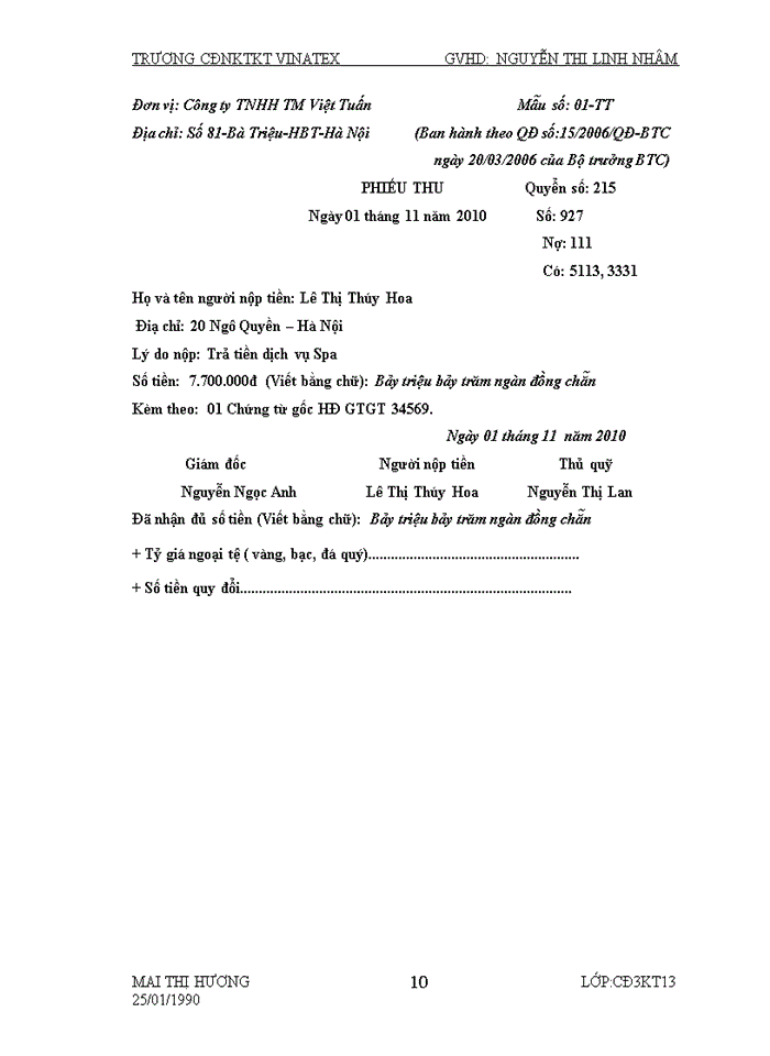 image for page Báo cáo tổng hợp kế toán CÔNG TÁC KẾ TOÁN CỦA DOANH NGHIỆP