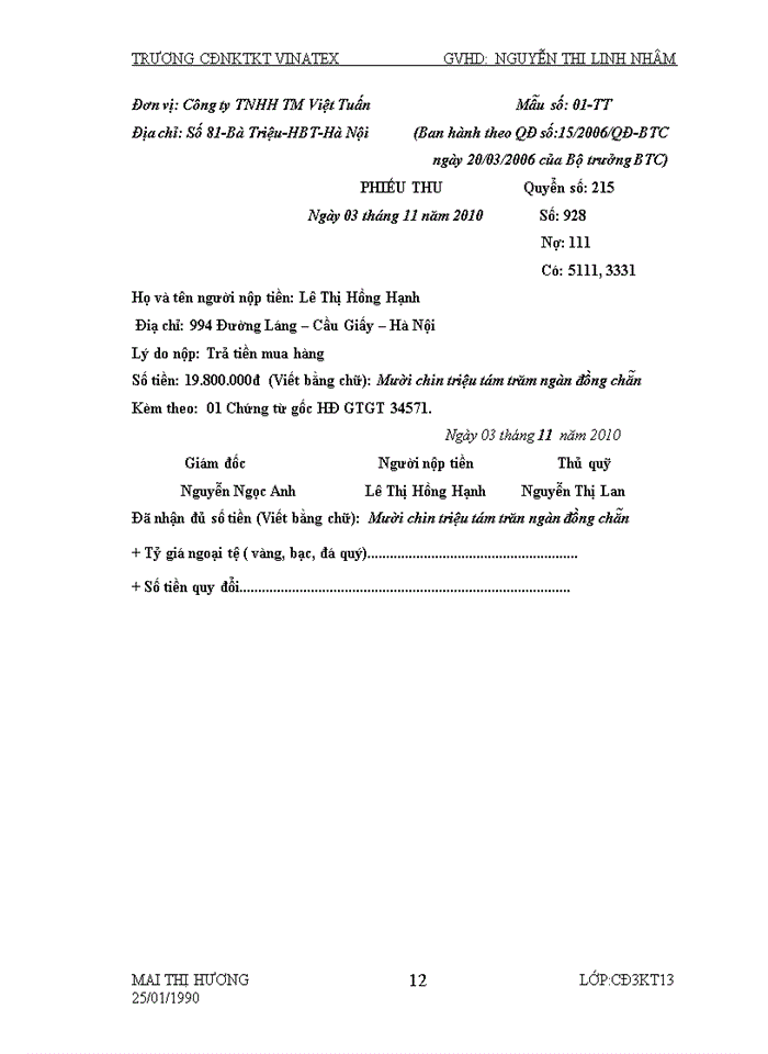 image for page Báo cáo tổng hợp kế toán CÔNG TÁC KẾ TOÁN CỦA DOANH NGHIỆP