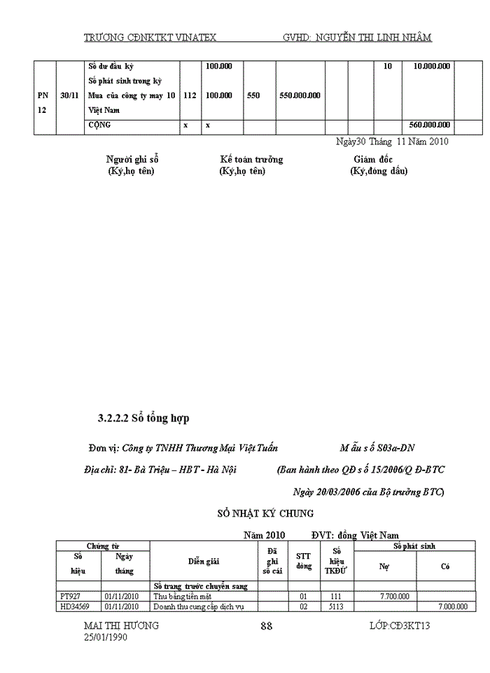 image for page Báo cáo tổng hợp kế toán CÔNG TÁC KẾ TOÁN CỦA DOANH NGHIỆP