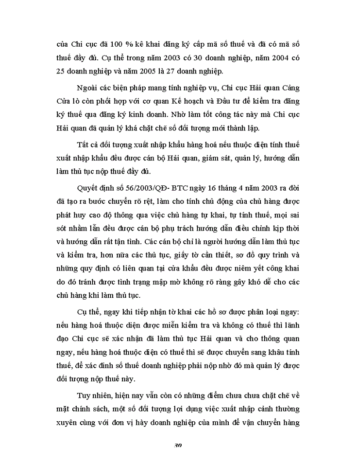 image for page MỘT SỐ GIẢI PHÁP HOÀN THIỆN CÔNG TÁC QUẢN LÝ THU THUẾ XUẤT NHẬP KHẨU TẠI CHI CỤC HẢI QUAN CẢNG CỬA LÒ