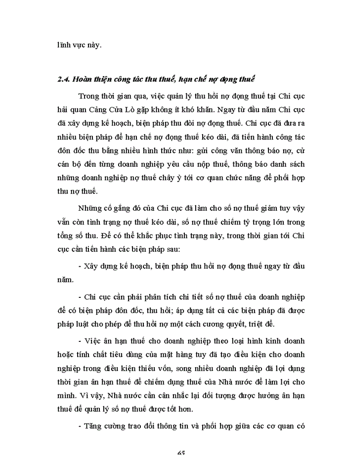 image for page MỘT SỐ GIẢI PHÁP HOÀN THIỆN CÔNG TÁC QUẢN LÝ THU THUẾ XUẤT NHẬP KHẨU TẠI CHI CỤC HẢI QUAN CẢNG CỬA LÒ
