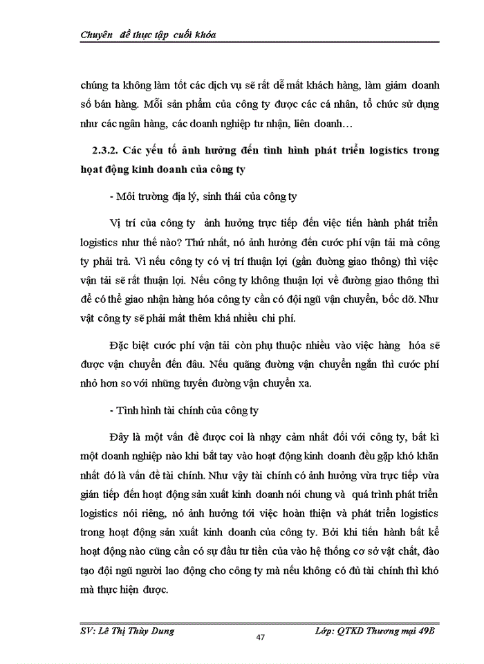 image for page Phát triển logistics trong hoạt động kinh doanh của công ty Trách nhiệm hữu hạn Thương mại và dịch vụ IPCA